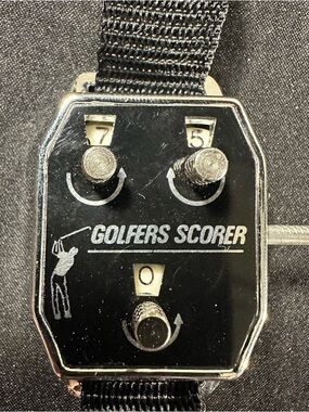 Golfers Scorer Vintage Golf Counter - Black